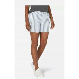 Lee Women's 5" Cargo Short 20M Lee Riders Midrise Shorts Color: Ice Dust Stripe